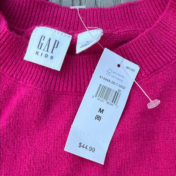 GAP Fuchsia Ruffle Shoulder Sweater - Picture 2 of 2